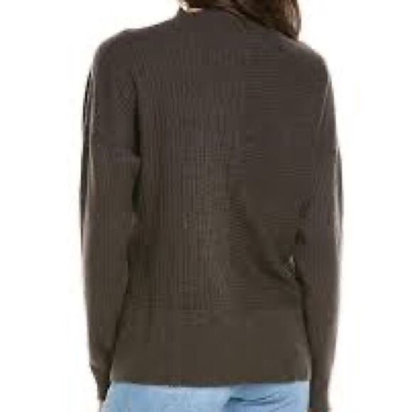 Modern Citizen Juliana Directional Ribbed Sweater Heather Charcoal Sz Womens XL - Picture 2 of 7